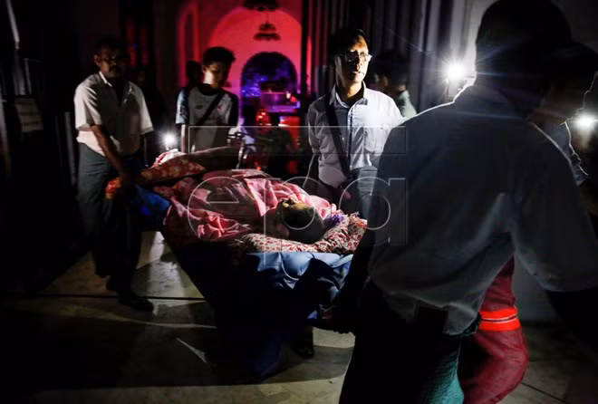 Incendio en hospital en ciudad de Rangún, en Myanmar ảnh 1