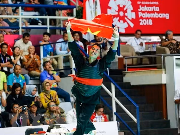 Deportistas vietnamitas enorgullecen a su país en los juegos continentales ảnh 1