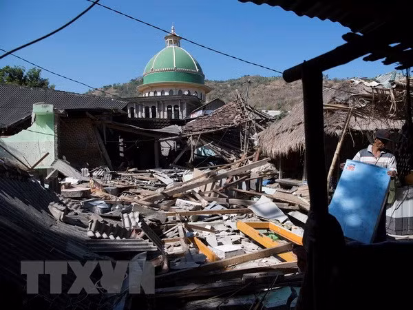 Nuevo terremoto golpea isla indonesia de Lombok ảnh 1