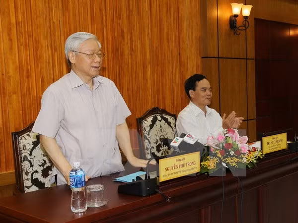 Líder partidista vietnamita recibe delegación del Partido de Trabajadores de Corea ảnh 1