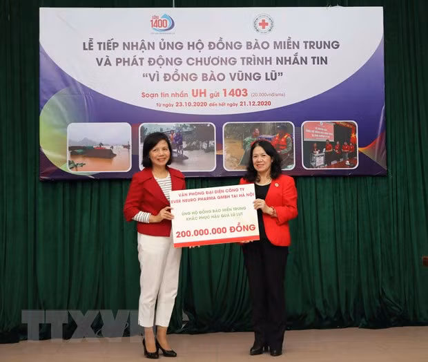 Cruz Roja de Vietnam suministra asistencia de emergencia a familias afectadas por inundaciones ảnh 1