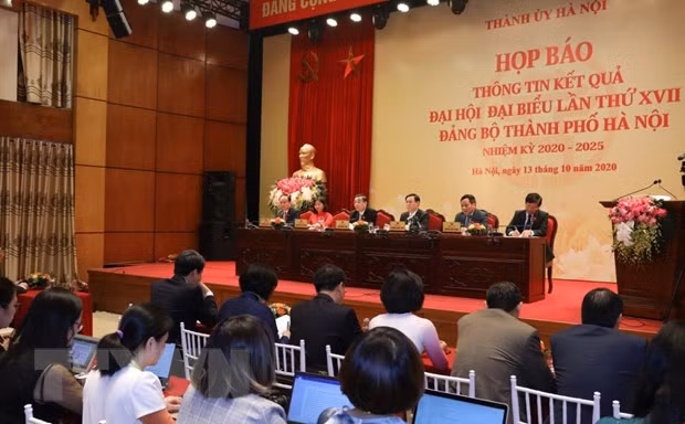 Concluye la XVII Asamblea del Comité partidista de Hanoi ảnh 1