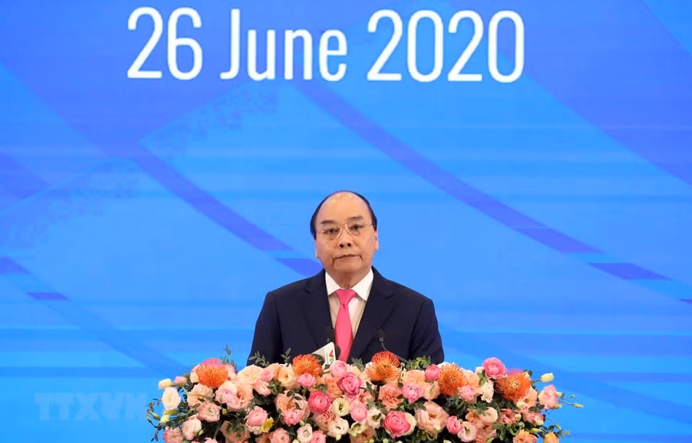 Sesiona en Hanoi plenario en línea de XXXVI Cumbre de la ASEAN ảnh 1