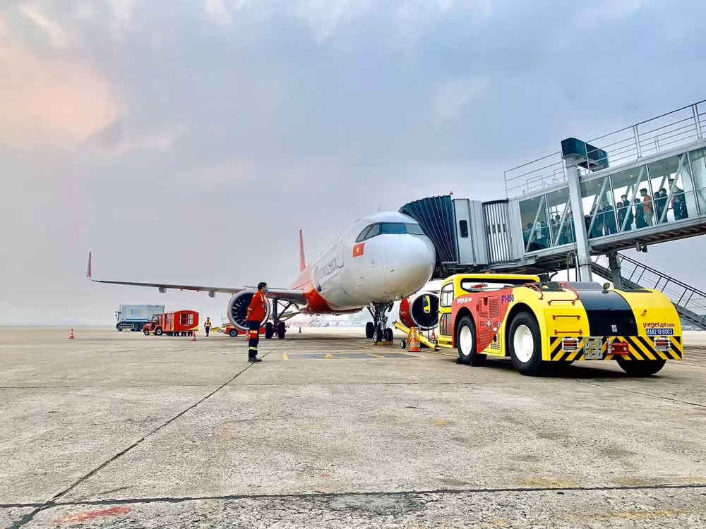 Vietjet Air de Vietnam empieza a encargarse de sus servicios terrestres ảnh 2