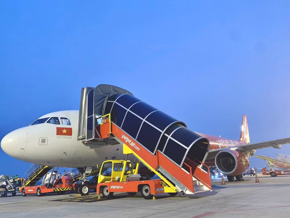 Vietjet Air de Vietnam empieza a encargarse de sus servicios terrestres ảnh 1