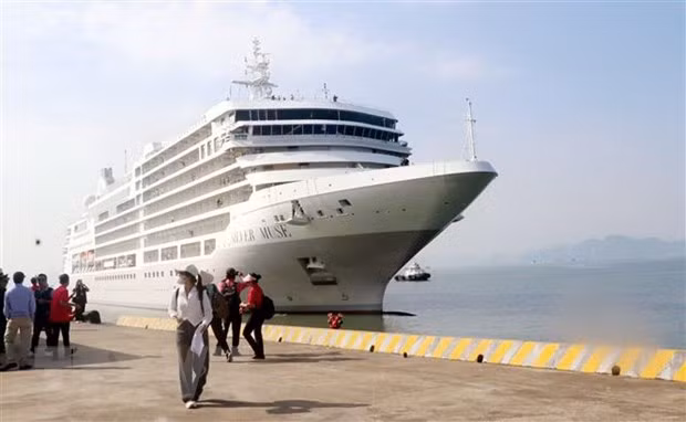 Mil 200 turistas extranjeros a bordo de dos cruceros llegan a Quang Ninh ảnh 1