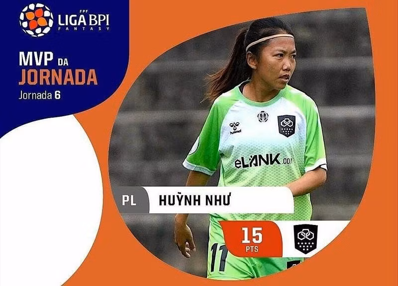 Delantera vietnamita en el once ideal del campeonato de fútbol portugués ảnh 1