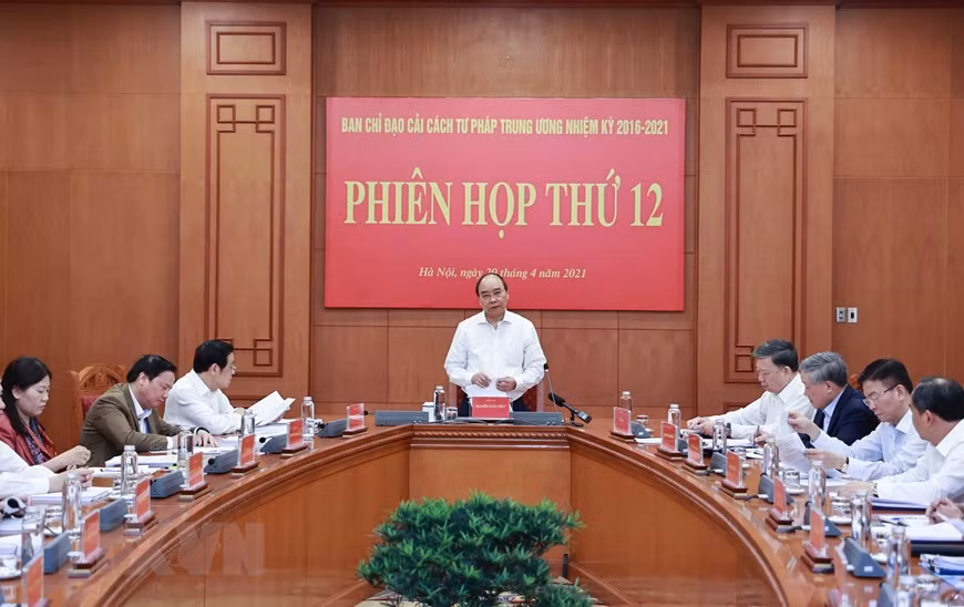 Presidente vietnamita encabeza reunión de la Dirección Central para Reforma Judicial ảnh 1