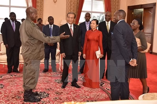 Embajador vietnamita en Uganda presenta cartas credenciales ảnh 1