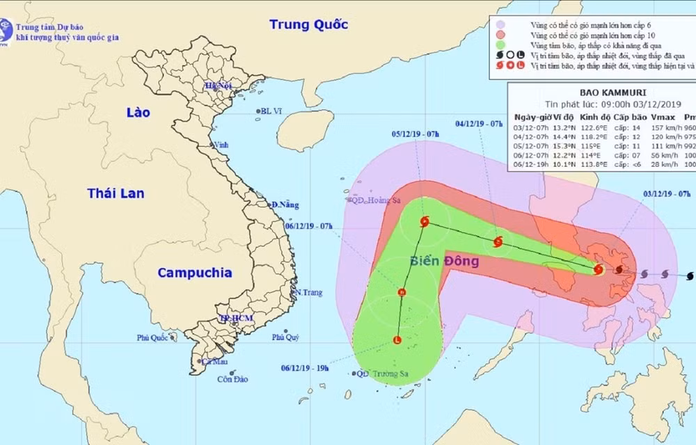 Orientan en Vietnam medidas preventivas ante la llegada del tifón Kammuri ảnh 1