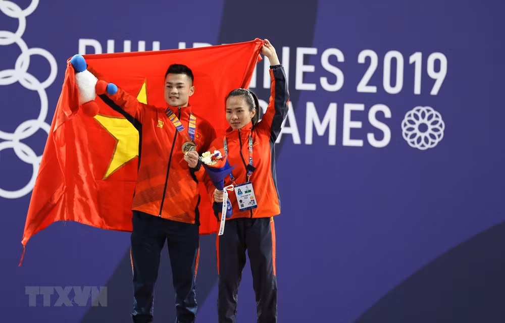 Vietnam ocupa temporalmente segundo puesto en juegos sudesteasiáticos ảnh 1