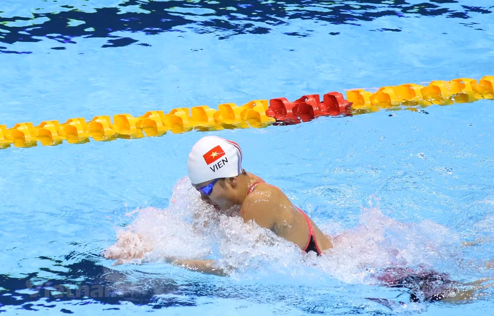 Obtiene nadadora vietnamita Nguyen Thi Anh Vien su primer oro en los SEA Games 30 ảnh 1 Obtiene nadadora vietnamita Nguyen Thi Anh Vien su primer oro en los SEA Games 30 ảnh 1