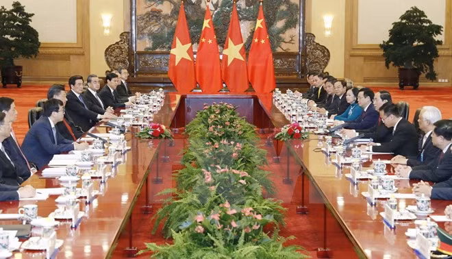 Presidente vietnamita reitera nexos amistosos con China ảnh 1