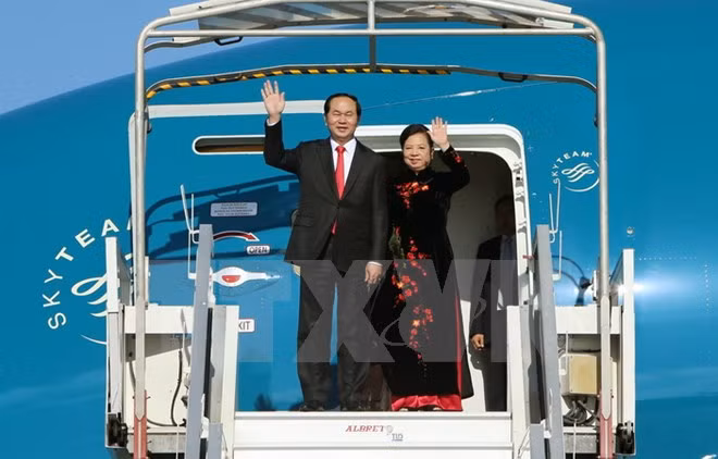 Visita del presidente vietnamita a China contribuirá a fortalecer las relaciones binacionales ảnh 1