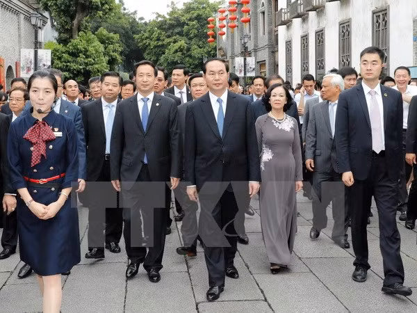Presidente vietnamita recorre la provincia china de Fujian ảnh 1
