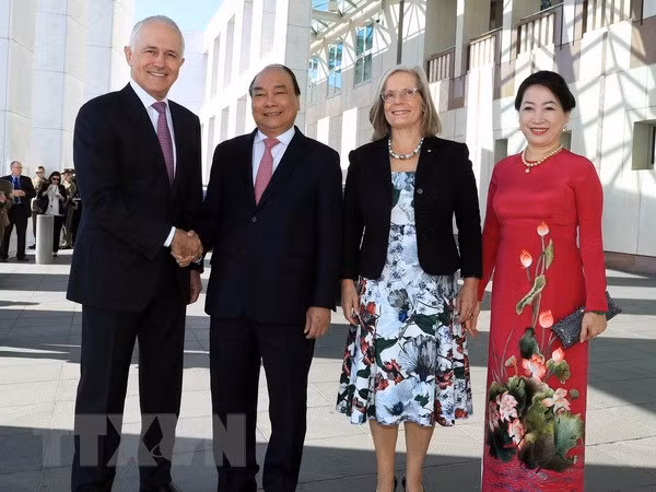 Recibe primer ministro de Australia a su homólogo de Vietnam ảnh 1