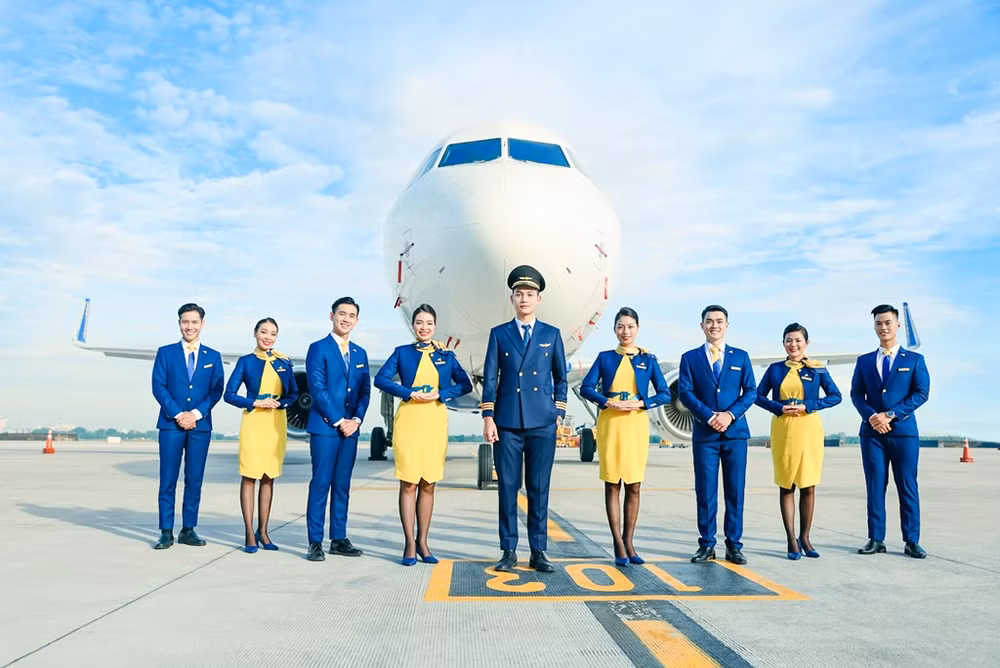 Vietravel Airlines anuncia uniforme y símbolo de aerolínea ảnh 1