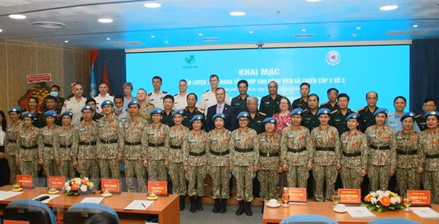Tercer hospital de campaña de Vietnam, en último preparativo para misiones de paz ảnh 1