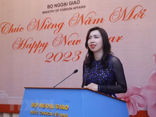 Cancillería vietnamita se reúne con reporteros foráneos en ocasión del Año Nuevo ảnh 3