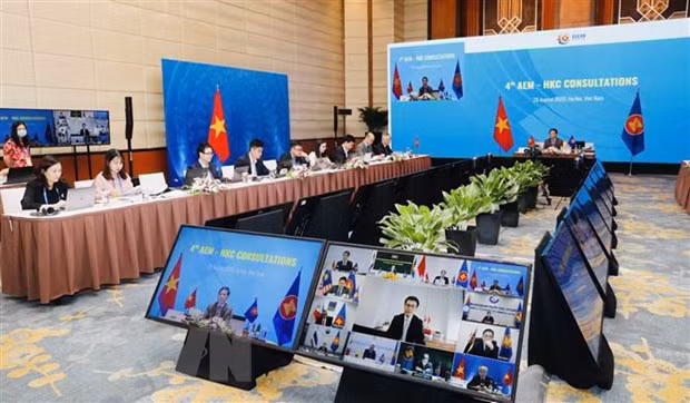 Efectúan IV Conferencia ministerial de Economía de ASEAN-Hong Kong ảnh 1