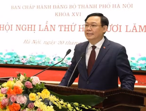 Comité partidista en Hanoi debate preparativos para su XVII asamblea ảnh 1