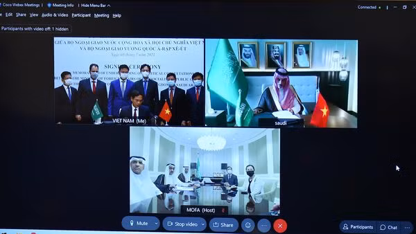 Vietnam y Arabia Saudita firman documento sobre consulta política entre sus cancillerías ảnh 1