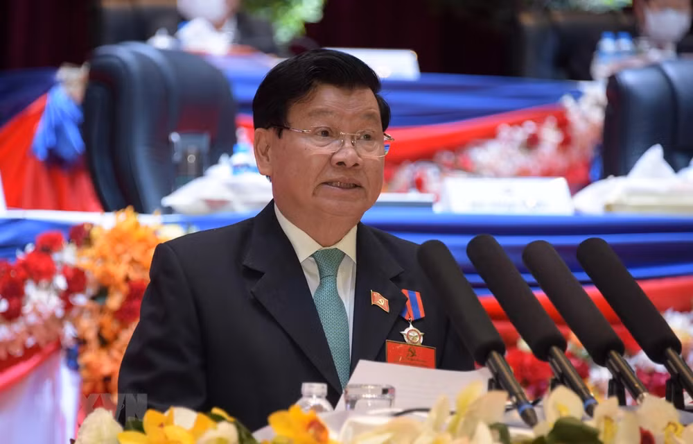 Felicitan dirigentes de Vietnam a nuevo secretario general del Partido Popular Revolucionario de Laos ảnh 1