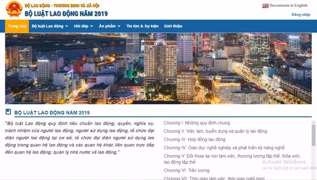 Lanzan página web sobre Código del Trabajo 2019 ảnh 1