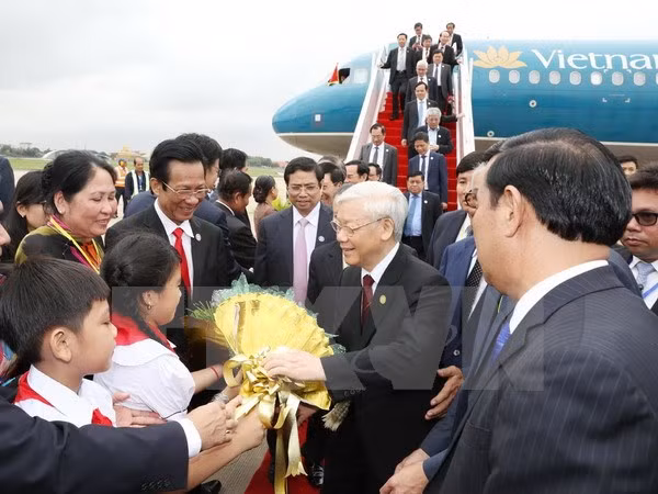Efectúan en Camboya acto de recibimiento oficial a secretario general de PCV ảnh 1