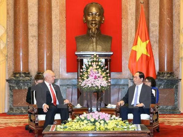 Rusia - alta prioridad en política exterior de Vietnam, afirma presidente ảnh 1