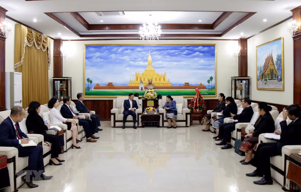 Vietnam felicita a Laos por el 65 aniversario de la fundación del Partido Popular Revolucionario ảnh 1
