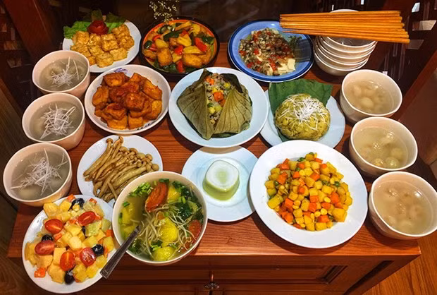 Platos vegetarianos en provincia vietnamita de Tay Ninh atraen turistas ảnh 2 Platos vegetarianos en provincia vietnamita de Tay Ninh atraen turistas ảnh 2