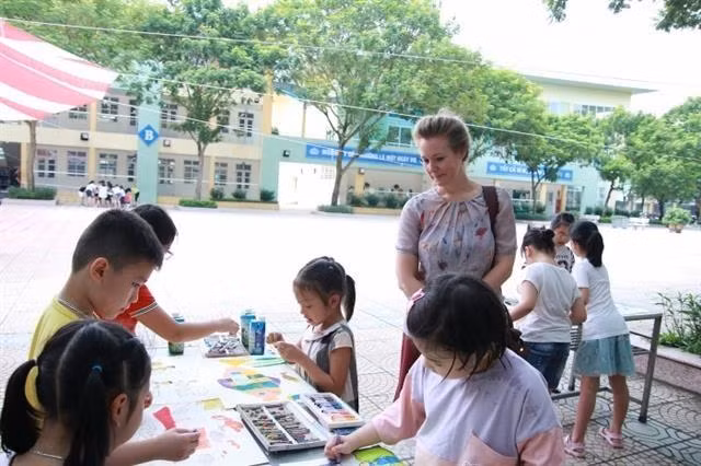 Lanza Dinamarca concurso de pintura para niños vietnamitas ảnh 1