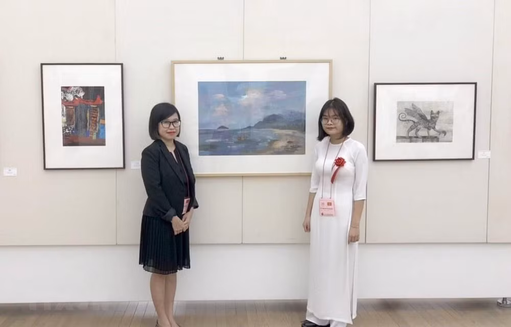 Exhiben obra de alumna vietnamita en Museo de Bellas Artes de Japón ảnh 1
