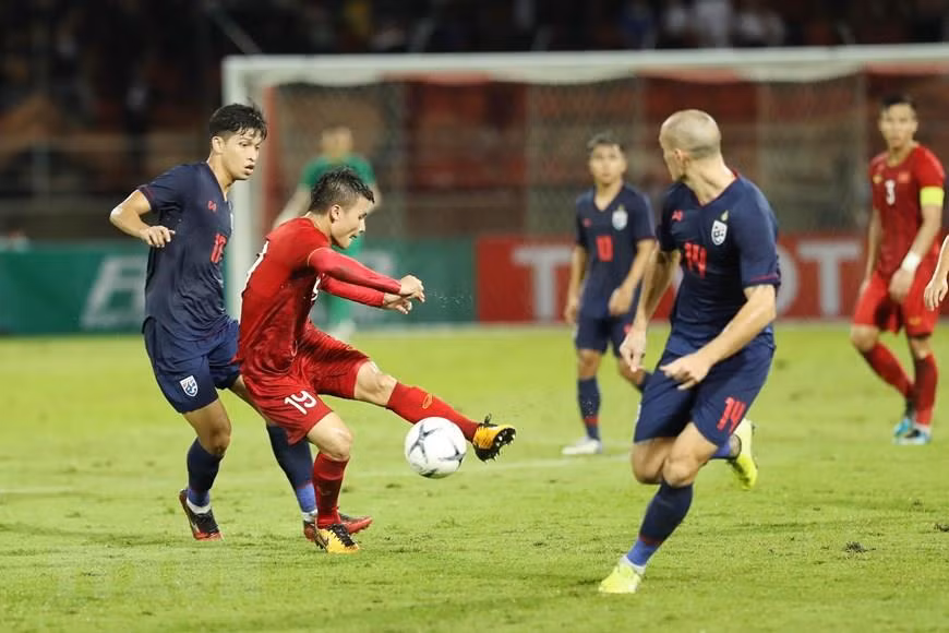 Empatan Vietnam y Tailandia en partido inicial de la eliminatoria asiática de Copa Mundial ảnh 1