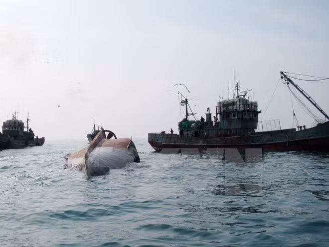 Indonesia hunde otros barcos extranjeros que faenan ilegalmente ảnh 1
