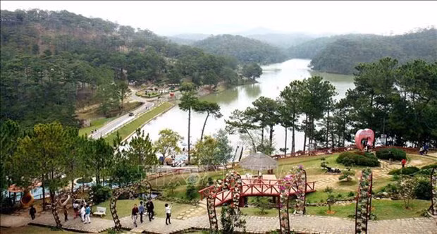 Registran un crecimiento en llegadas de turistas a Da Lat durante las vacaciones del Tet ảnh 1