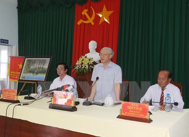 Líder partidista urge a luchar contra salinización en el delta de Mekong ảnh 1