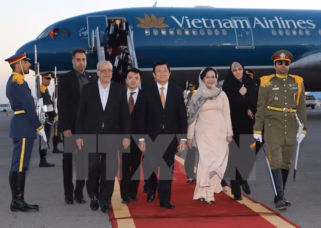 Presidente vietnamita inicia visita a Irán ảnh 1