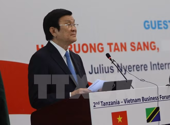 Presidente de Vietnam continúa actividades en Tanzania ảnh 1