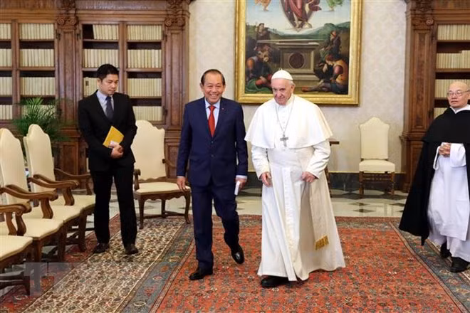 Vicepremier de Vietnam visita Vaticano ảnh 1 Vicepremier de Vietnam visita Vaticano ảnh 1