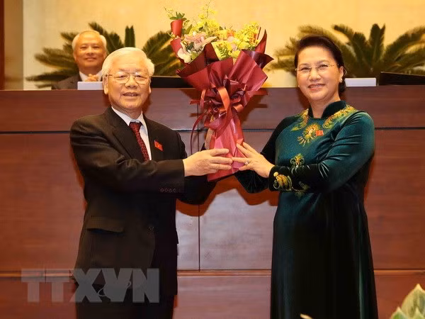 Dirigentes en el mundo felicitan a Nguyen Phu Trong por ser elegido presidente de Vietnam ảnh 1