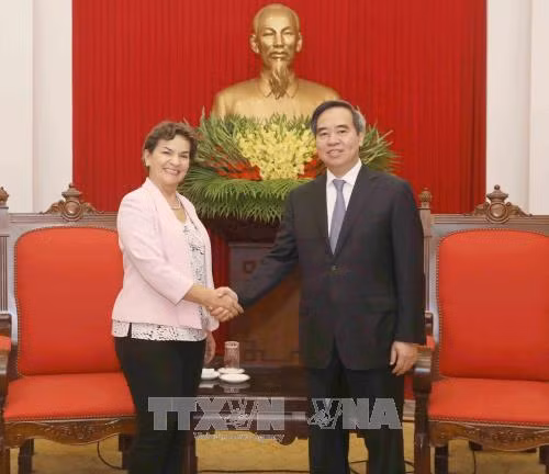 Dirigente vietnamita recibe a delegación de la ONU sobre cambio climático ảnh 1