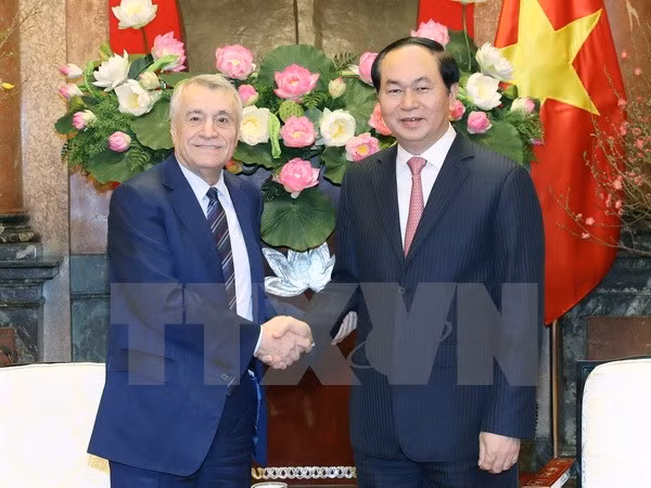 Presidente de Vietnam ofrece medidas para impulsar comercio con Azerbaiyán ảnh 1