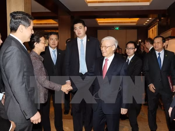 Líder partidista vietnamita asegura apoyo a empresas chinas en Vietnam ảnh 1