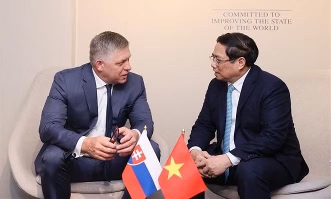 Premier vietnamita se reúne con dirigentes de países y organizaciones internacionales ảnh 2