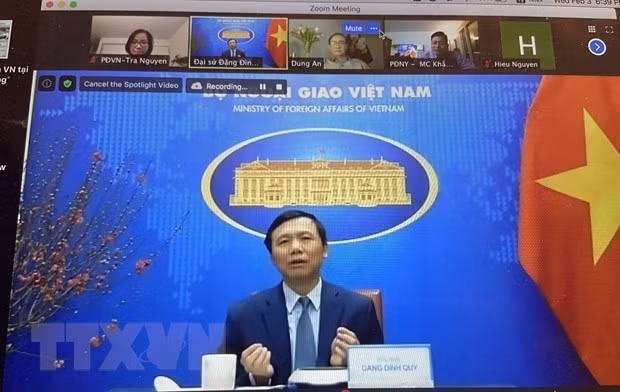 Comunidad vietnamita en Nueva York celebra el Año Nuevo Lunar 2021 ảnh 1