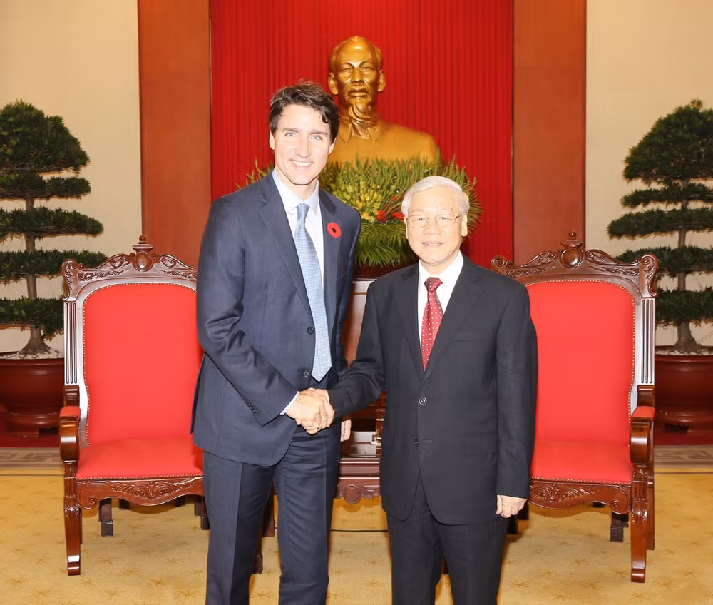 Dirigente paridista vietnamita recibe a primer ministro de Canadá ảnh 1