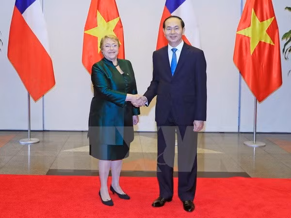 Presidente vietnamita ofrece banquete a Michelle Bachelet ảnh 1