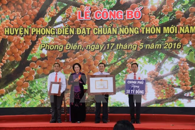 Líder parlamentaria vietnamita elogia construcción de nueva ruralidad en Can Tho ảnh 1